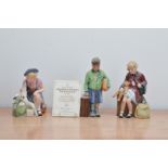 Three Royal Doulton figures from the Children of the Blitz series, limited edition, comprising,