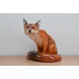 A large Royal Doulton ceramic Fox, H.N. 2634, 26cm H