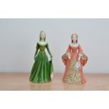 Two Coalport bone china figurines from the History of Costume series, comprising, York Period no.