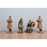 Four Royal Doulton ceramic figurines, comprising, two figurines of The Detective H.N. 2359, The