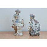 Two Lladro Japanese figurines, comprising, no. 5.327 and 1.448, both in their retail boxes, the