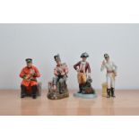 Four Military related Royal Doulton figurines, comprising Past Glory H.N. 2484, Drummer Boy H.N.