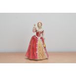 A limited edition Royal Doulton ceramic figurine of Elizabeth I, from the Queens of the Realm Series