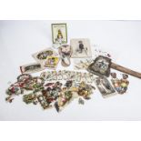 A quantity of chromolithographic scraps, Including two strips of Christmas angels, children, flowers