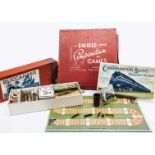 A Harlesden Series Coronation Scot Railway Game, Touring Great Britain, three fold board and four