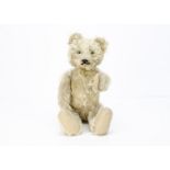 A very rare Rudolf Haas Nickle-Nackle teddy bear circa 1928, with blonde mohair, clear and black