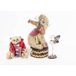 An Oz Matilda Bear Co Life's a Circus artist teddy bear group, 1 of 1 comprising a circus Elephant