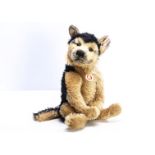 A Steiff limited edition Hasso German Shepherd Puppy Masterpiece, 56 of 2000, with certificate, 2010