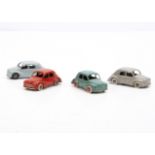 CIJ Ref No.3/48 Renault 4 CV 1956, four examples, red body, grey hubs, white tyres, grey body,