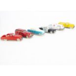 AMB Marchesini Tinplate Vehicles, approx 1:45 scale, 415 Ford Fordor Police, 406 Pick-Up, 414