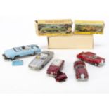 Nicky Toys, 137 Plymouth Fury Convertible, silver, 186 Mercedes-Benz 220 SE, metallic red, in