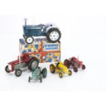 Maxwell Toys Ford & Massey Ferguson Tractors, Ford 3600, in original gift style box, loose No.549