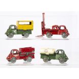 River Series Forward Control Lorries, Fork Lift Truck, red body, River Transport Lorry, green