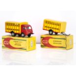 A CIJ Ref No.4/50 Renault 2.5 Ton Cattle Truck, red cab, black chassis, yellow/red back, grey