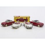 CIJ Ref No.3/58 Renault Floride Cabriolet, four examples, two red body, white seats, black