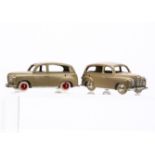 CIJ Ref No.3/43 Renault Savane, two examples, both beige body, white tyres, one red plastic hubs,