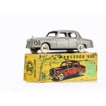 A CIJ Ref No.3/12 Mercedes-Benz 220, grey body, plated plastic hubs, white tyres, in original box,