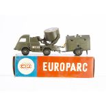 A CIJ Europarc Ref No.3/96 Renault 2.5 Ton Military Mobile Searchlight, khaki green body, black