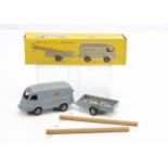 A CIJ Ref No.3/60T Renault 1000kg Van & Trailer "PTT", grey body, 'PTT' decals, grey plastic hubs,