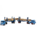 CIJ Ref No.3/73 Renault Fainéant Articulated Timber Transporter, two examples, both blue body and