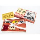 Ador Toys Electric Caravan Set c.1958, comprising CIJ Chrysler Windsor, three plastic caravan