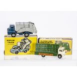 Budgie Toys No.304 Bedford TK Plateglass Transporter, white cab, green back, silver plastic hubs,