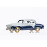 A CIJ Ref No.3/52 Renault Fregate Grand Pavois, light blue and dark blue body, spun plated hubs,