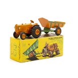 A CIJ Ref No.3/38 Renault R 3040 Tractor & Tipping Trailer, Tractor, orange body, 'Renault'