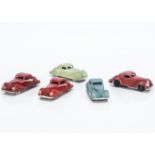 Robin Hood TP Series Sports Coupe, five examples, pale green, light blue, red (3), one red example