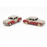 CIJ Ref No.3/52 Renault Fregate Grand Pavois, two examples both red and grey body, spun plated hubs,