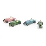 Jouet Citroen Flour & Plaster 1931-32 Citroen Rosalie Racing Cars, four similar examples, pink,