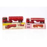 Maxwell & Milton Toys 'Caltex' Petrol Tankers, No.595, No.814, all red with 'Caltex' decals, in