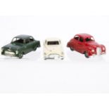 Lincoln Toys (River Series) Motorised Cars, Ford Prefect, dark green, Austin A40, red, American