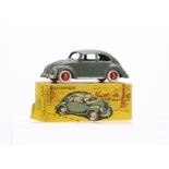 A CIJ Ref No.3/10 Volkswagen 1200 1953, metallic dark green body, red plastic wheels, white tyres,