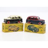 CIJ Ref No.3/45 Renault Prairie Taxi, two examples, cream/black body, dark blue/red body, both red