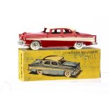 A CIJ Ref No.3/16 Plymouth Belvedere, red body, cream roof and flash, plated plastic hubs, white