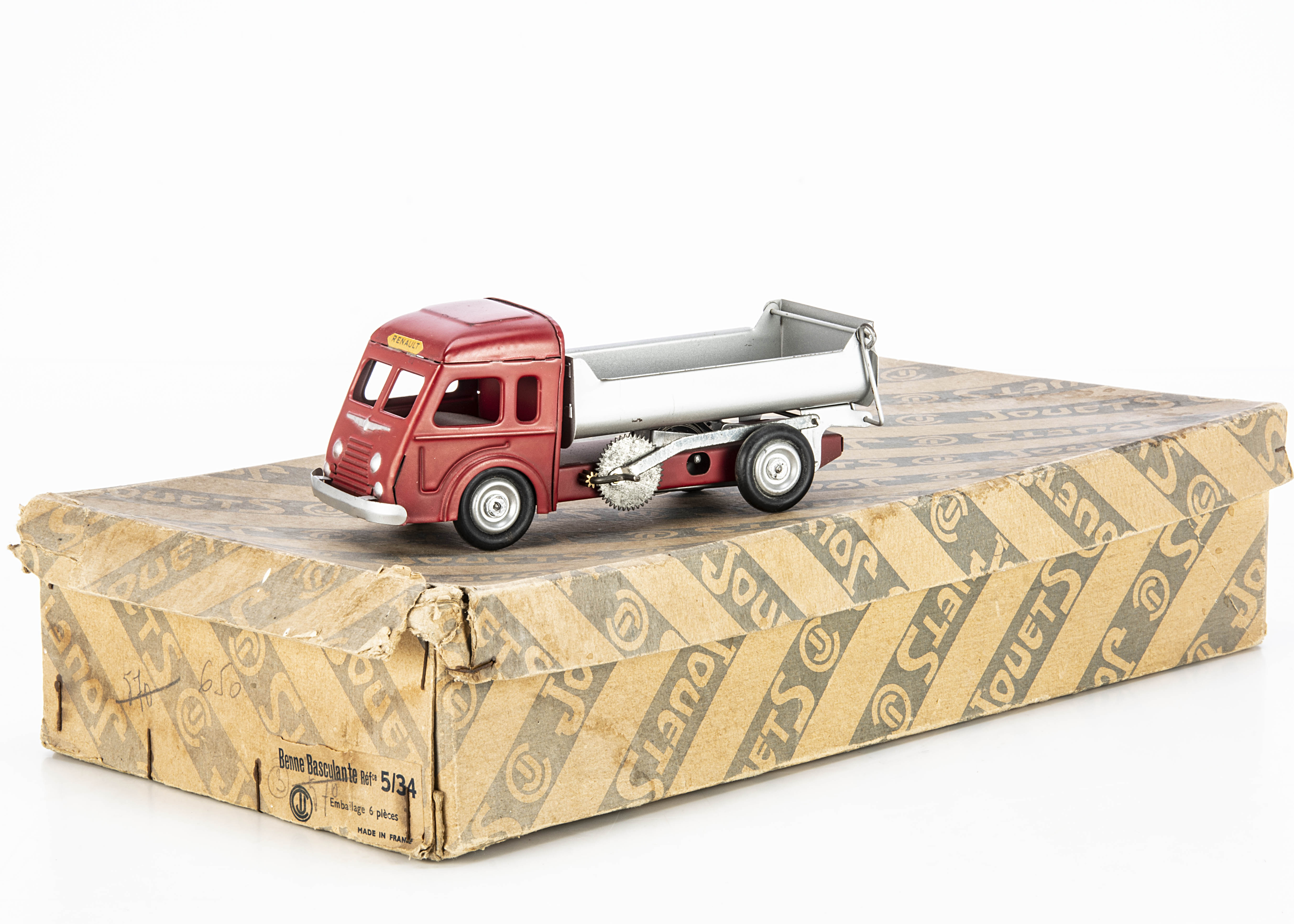 ANCIEN RENAULT 120 CV benne basculante CIJ JRD Dinky Toys Réf 3.80