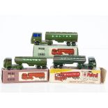 Maxwell & Milton Toys 'Caltex' Petrol Tankers, No.595, No.814 (2), all dark green with 'Caltex'