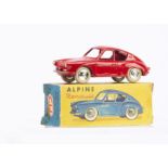 A CIJ Ref No.3/50 Alpine Renault A106 Mille-Miles, red body, plated spun hubs, white tyres, no