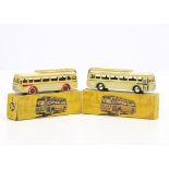 CIJ Ref No.3/40 Renault 120 CV Autobus, two examples, cream body, green lines, plated spun hubs,