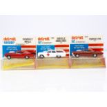 Cragstan Detroit Seniors, 8107 Pontiac GTO, rusty red body, white interior, spun hubs, 8103