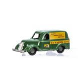 A Timpo Toys 'HMV' Utility Van, green body, 'Radio Television Records' and 'His Masters Voice'