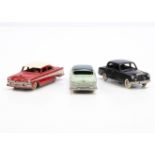 CIJ Cars, Ref No.3/15 Chrysler Windsor, two-tone green body, plated plastic hubs, Ref No.3/16