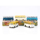 Maxwell Toys Airline Passenger Coaches, five examples, No.532 B.O.A.C (2), differing versions, No.