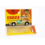 A Gamda Koor Sabra Super Car 8104 Ford G.T, gold body, green doors, RN7, white interior, spun