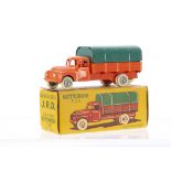 A J.R.D Ref No.114 Citroen P55 Covered Truck, orange body, green tilt, spun hubs, white tyres, in