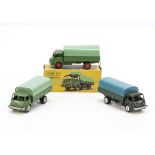 CIJ Ref No.3/25 Renault R 4145 Covered Truck, three examples, dark green body, blue tilt, spun hubs,