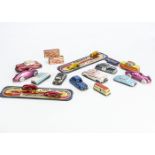 Tinplate Toys, including Kay Midget Race Track, with two cars, one boxed (2), Glam Toy Products