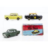 Maxwell Toys No.523 Premier President Fiat 1100 Taxi, black body, yellow roof, 'Taxi' roof sign,