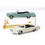 Gamda Koor Sabra Super Car 8111 Chrysler Imperial, two examples, metallic green body, black